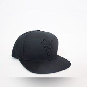 COPY - Vadaline V all black snapback hat